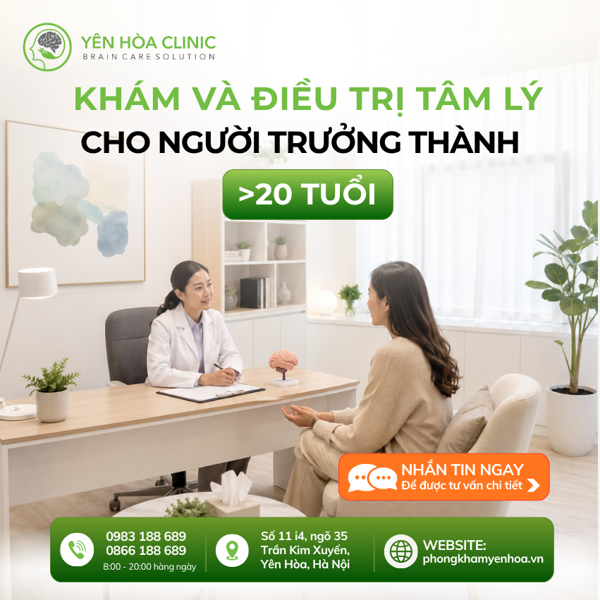 Khám và điều trị tâm lý cho người trưởng thành